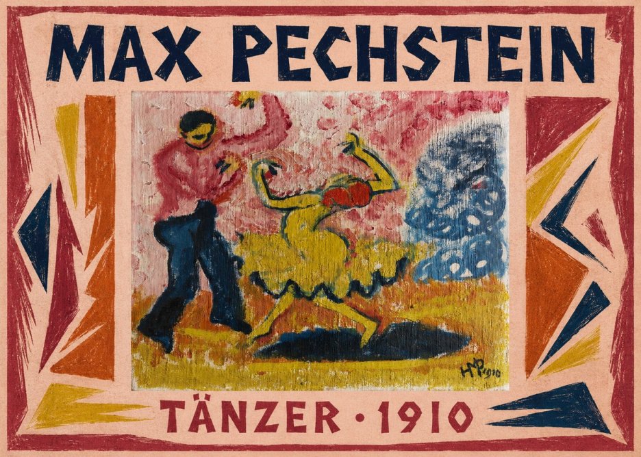 Max Pechstein Tänzer • 1910 No1 - Affiche