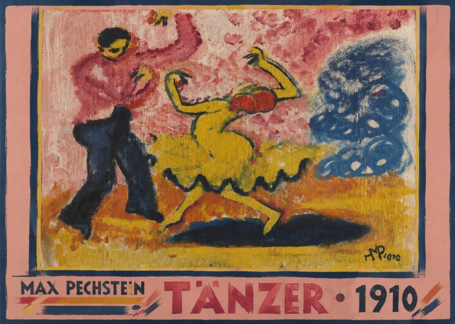 Max Pechstein Tänzer • 1910 No3 - Affiche