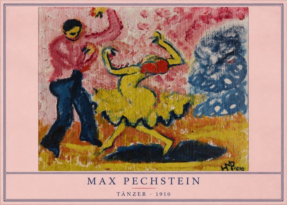Max Pechstein Tänzer • 1910 No4 - Affiche