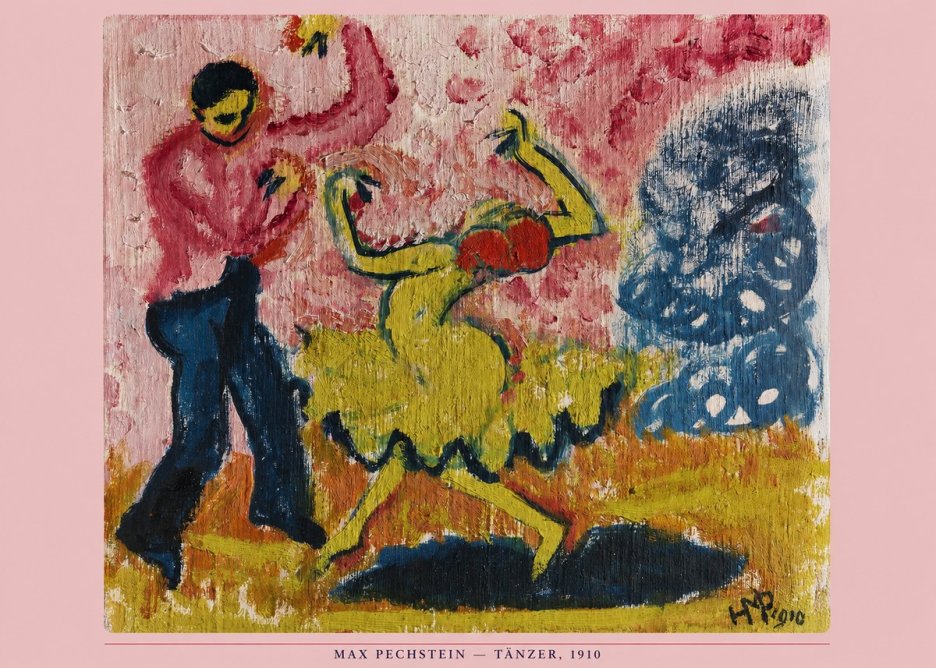 Max Pechstein Tänzer • 1910 No6 - Affiche