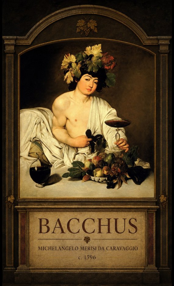 Michelangelo Merisi da Caravaggio Bacchus III No3 - Affiche