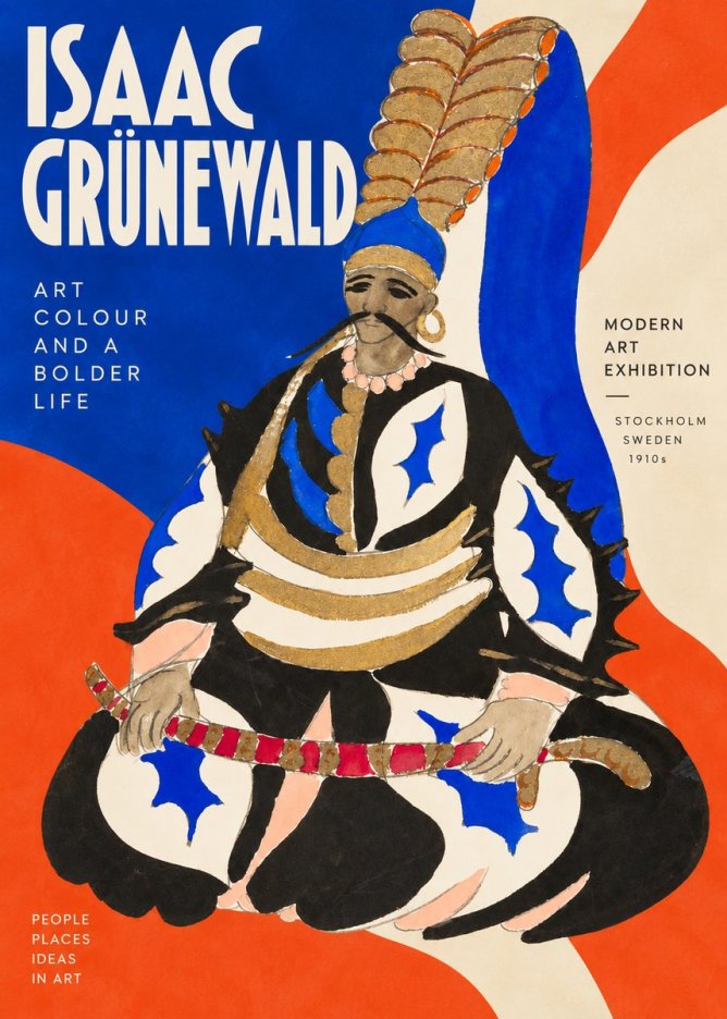 Isaac Grünewald Figure in Oriental Costume No2 - Affiche