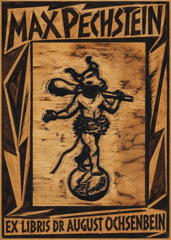 Max Pechstein Ex Libris Dr August Ochsenbein No1 - Affiche