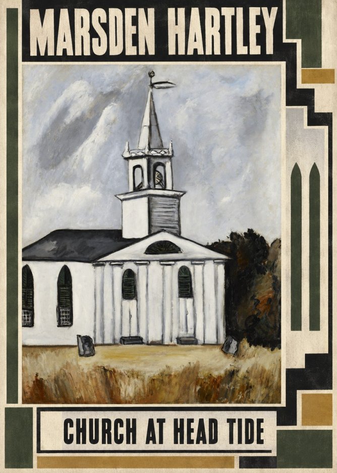 Marsden Hartley Church at Head Tide No2 - Affiche