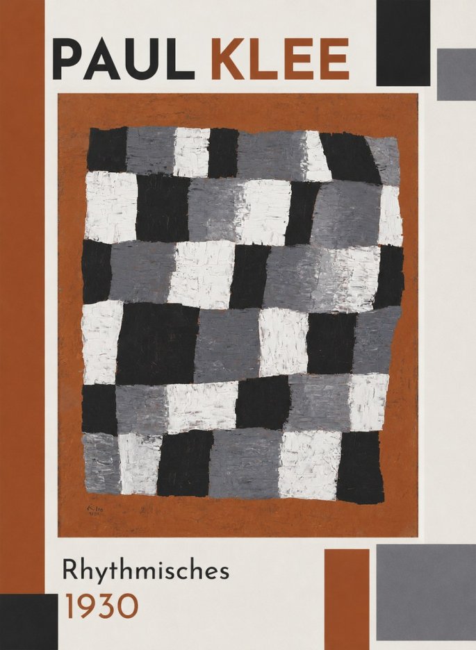 Paul Klee Rhythmisches No1 - Affiche