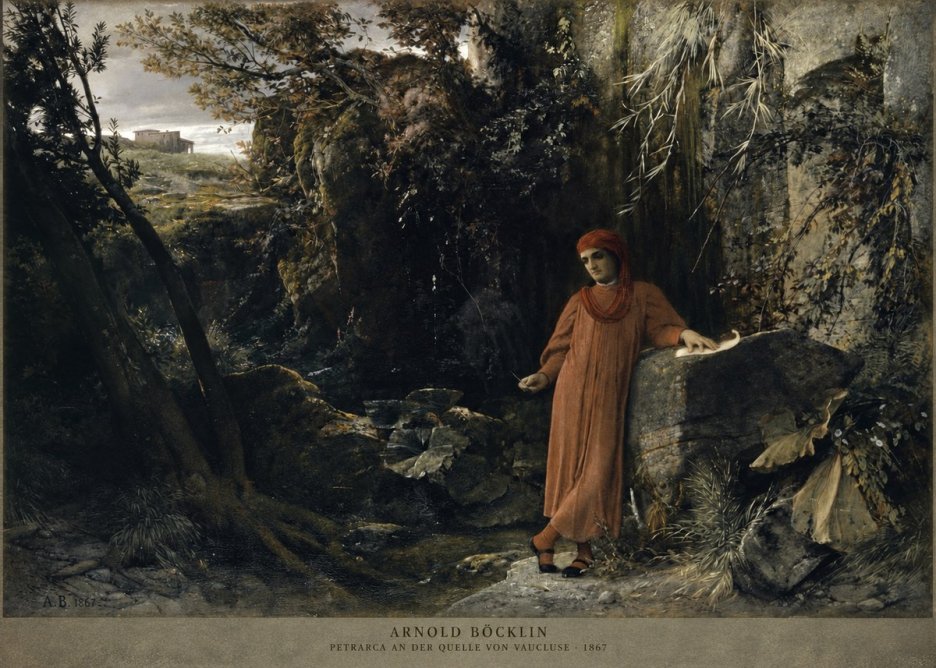 Arnold Böcklin Petrarca an Der Quelle Von Vaucluse No2 - Affiche