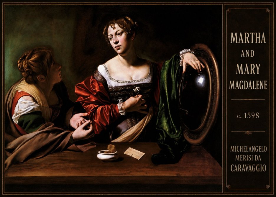 Michelangelo Merisi da Caravaggio Martha and Mary Magdalene No3 - Affiche