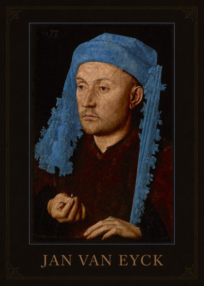 Jan van Eyck Portrait of a Man (Léal Souvenir) No1 - Affiche