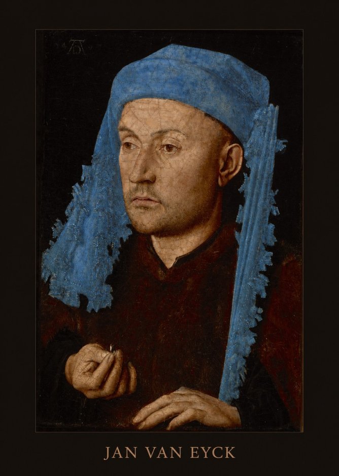 Jan van Eyck Portrait of a Man (Léal Souvenir) No4 - Affiche
