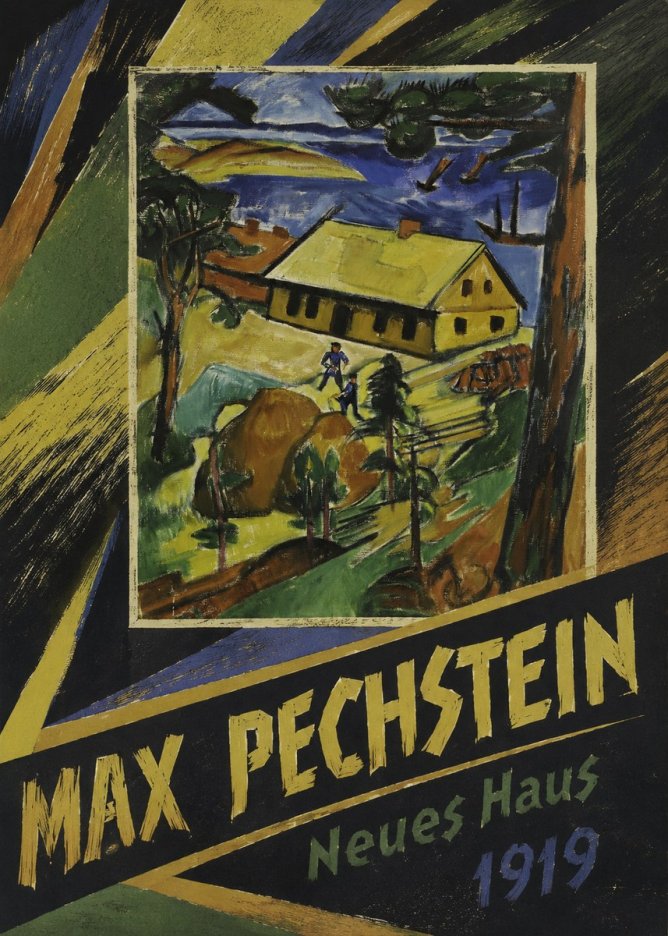 Max Pechstein Neues Haus No4 - Affiche