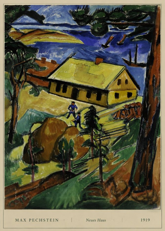 Max Pechstein Neues Haus No6 - Affiche