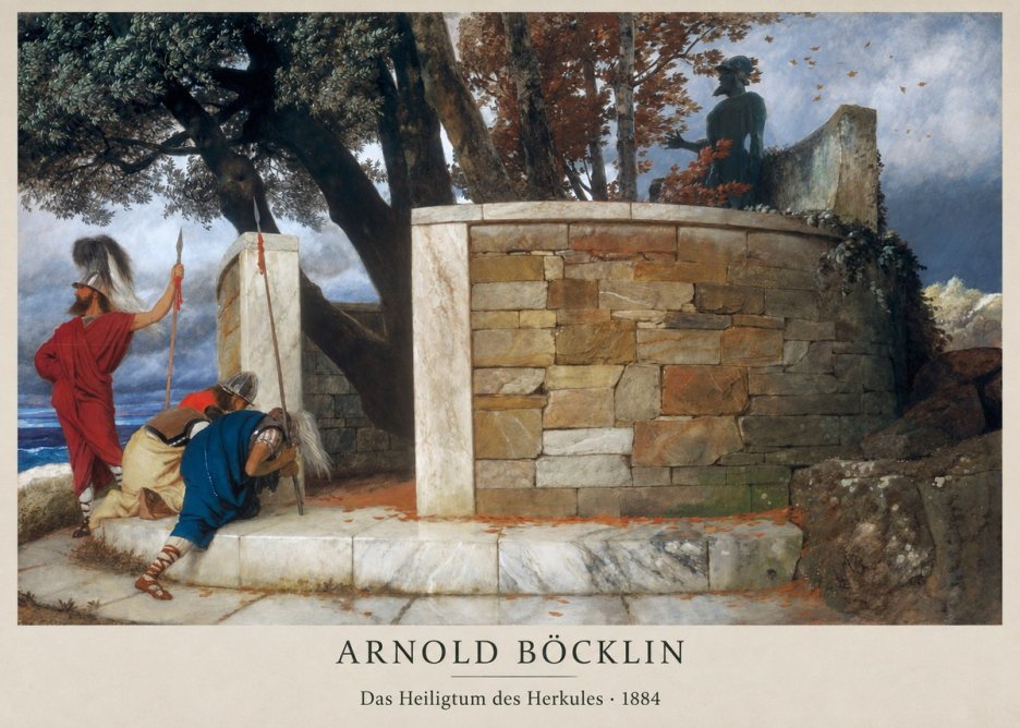 Arnold Böcklin Das Heiligtum Des Herkules II No2 - Affiche