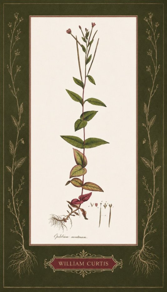 William Curtis Epilobium Montanum. No5 - Affiche