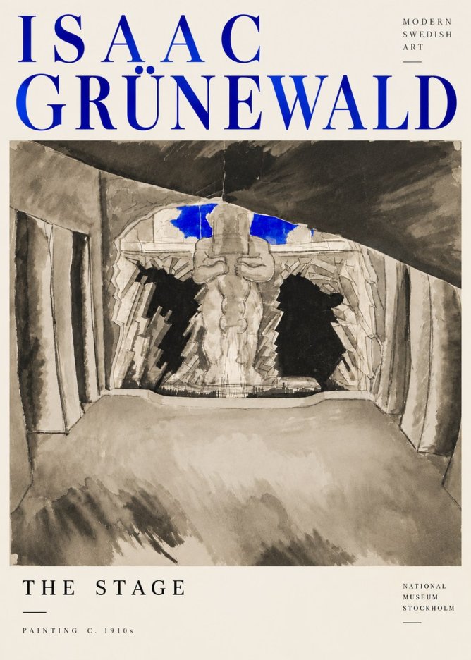 Isaac Grünewald The Stage No6 - Affiche