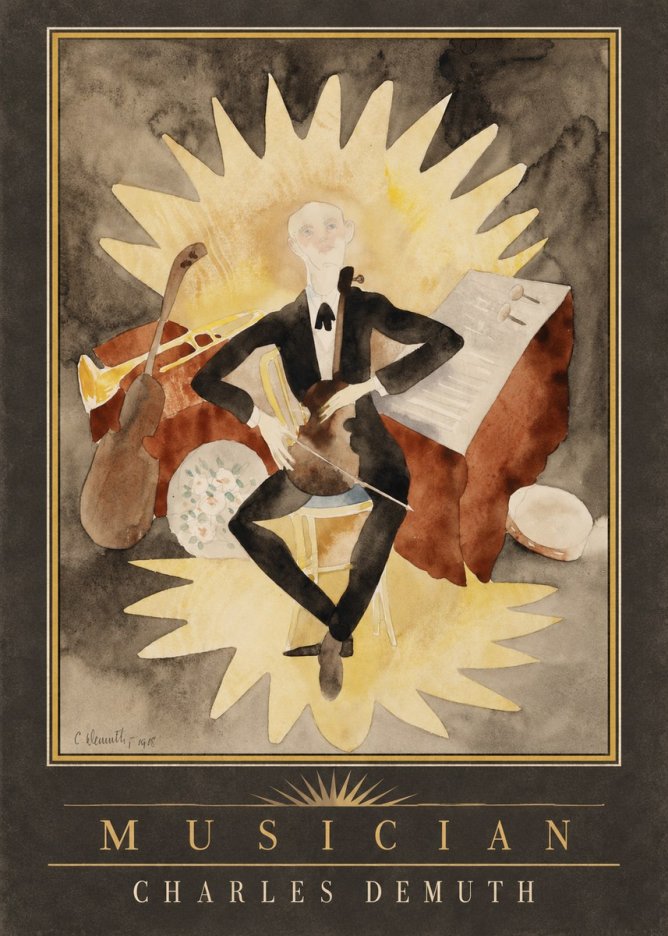 Charles Demuth Musician No2 - Affiche