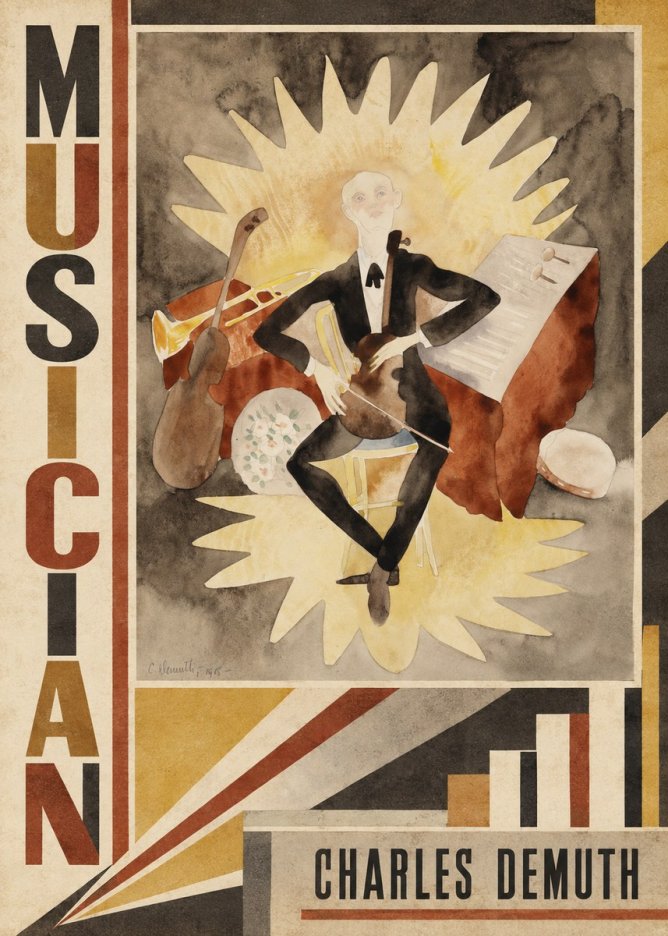 Charles Demuth Musician No3 - Affiche