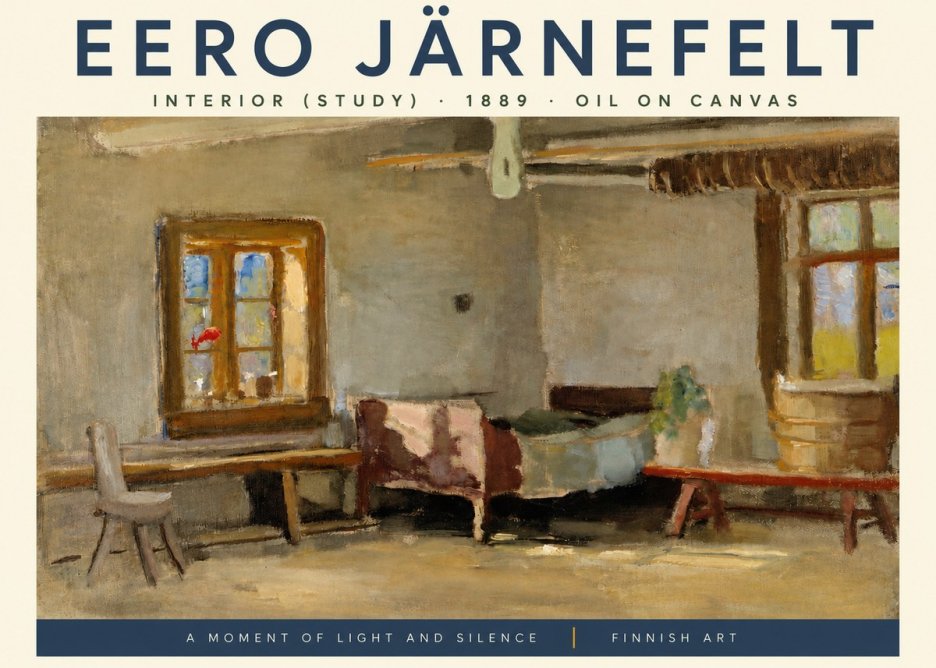 Eero Järnefelt Interior (Study) No3 - Affiche