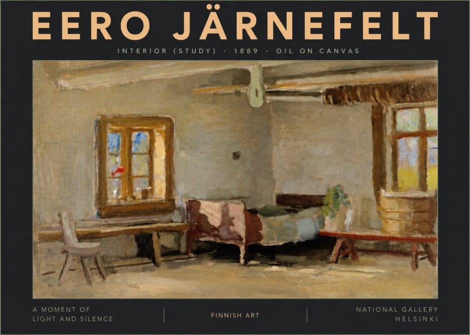 Eero Järnefelt Interior (Study) No6 - Affiche