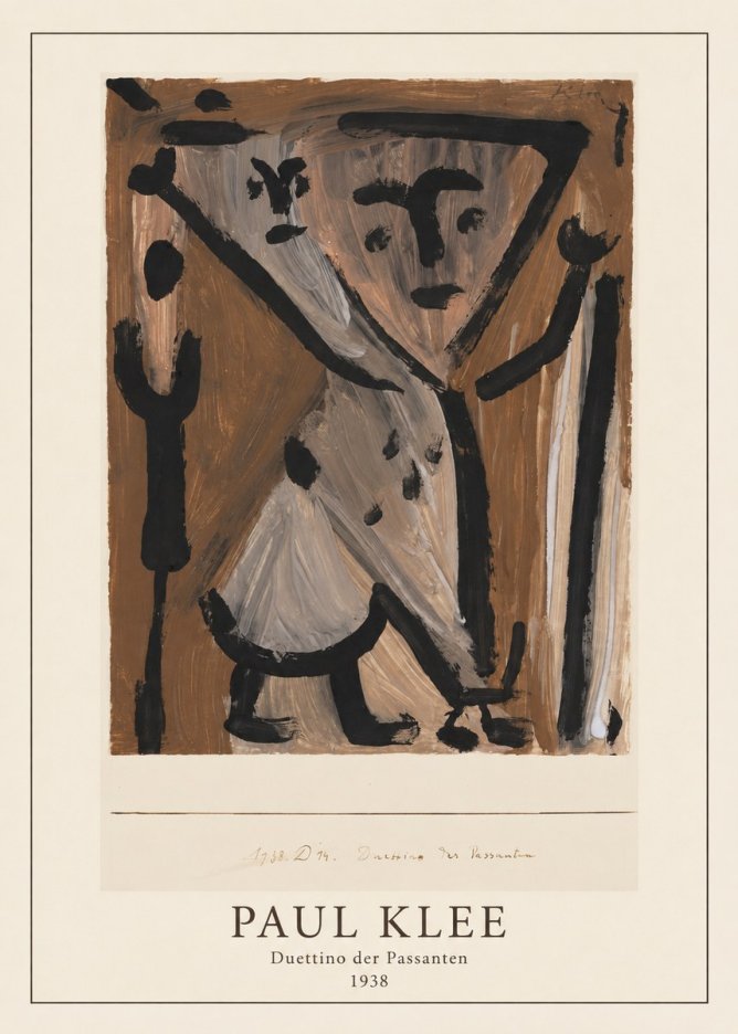 Paul Klee Duettino Der Passanten No3 - Affiche