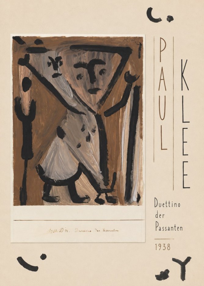 Paul Klee Duettino Der Passanten No5 - Affiche