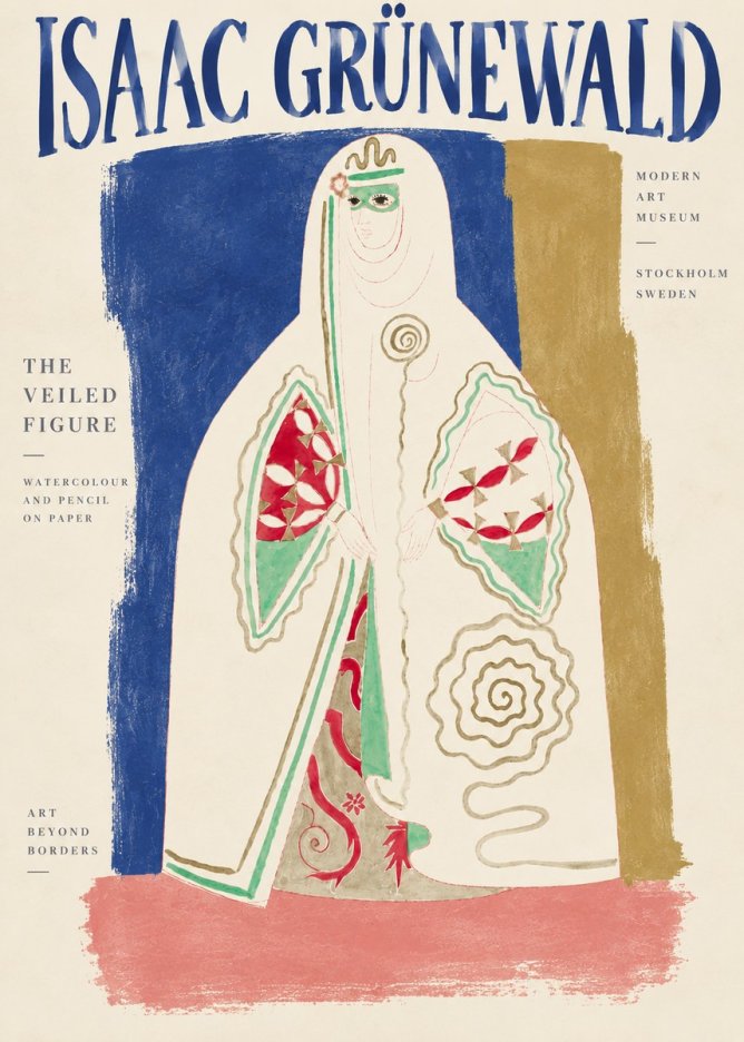 Isaac Grünewald The Veiled Figure No4 - Affiche