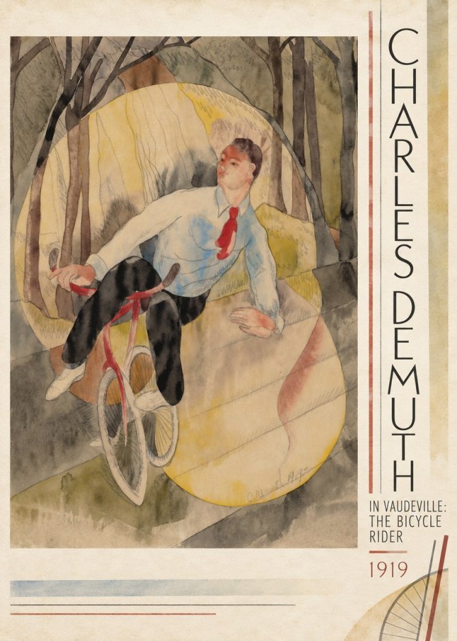 Charles Demuth In Vaudeville: the Bicycle Rider No3 - Affiche
