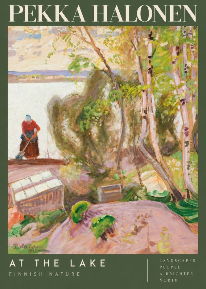 Pekka Halonen At the Lake No2 - Affiche