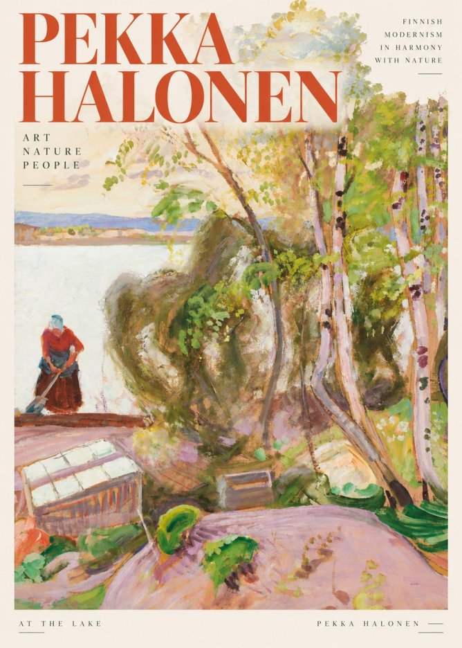 Pekka Halonen At the Lake No3 - Affiche