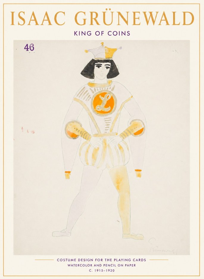 Isaac Grünewald King of Coins No1 - Affiche