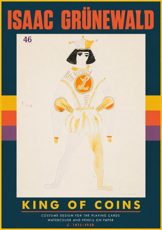 Isaac Grünewald King of Coins No4 - Affiche