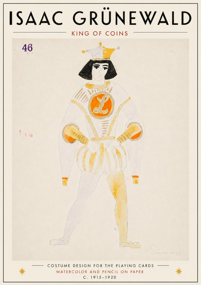 Isaac Grünewald King of Coins No6 - Affiche