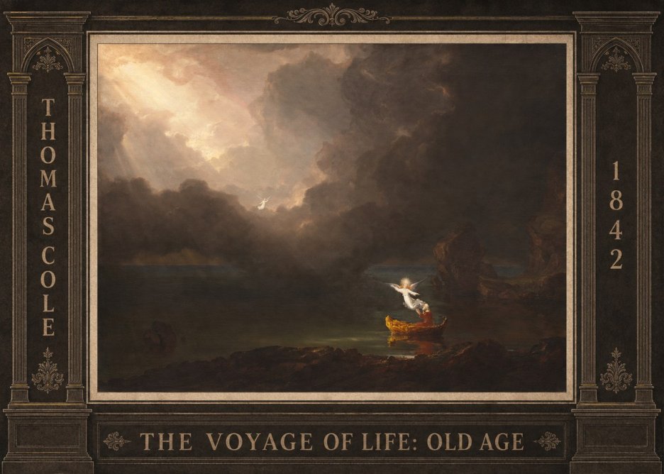 Thomas Cole The Voyage of Life: Old Age IV No3 - Affiche
