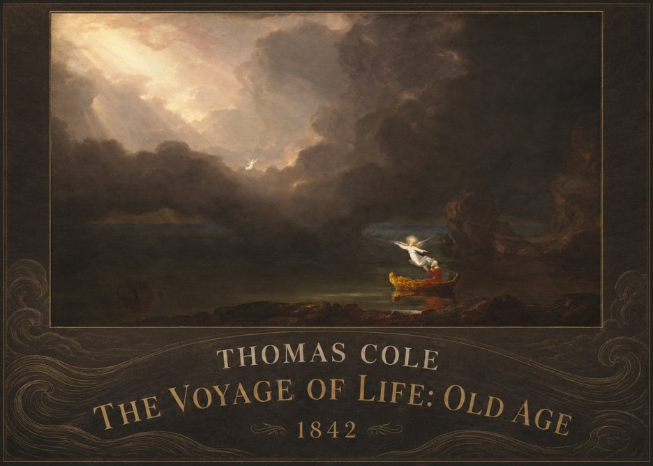 Thomas Cole The Voyage of Life: Old Age IV No4 - Affiche