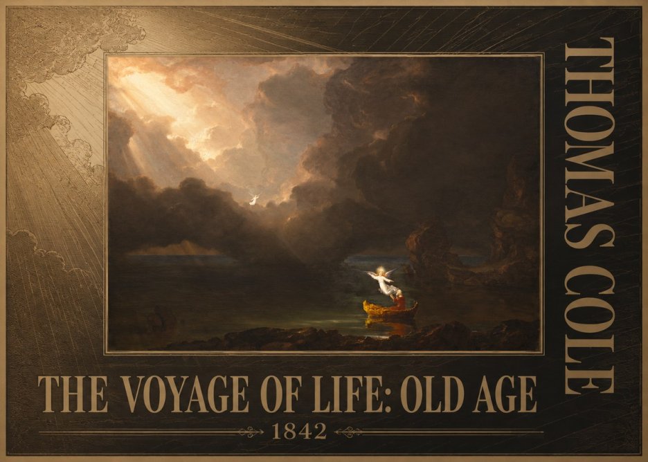 Thomas Cole The Voyage of Life: Old Age IV No5 - Affiche