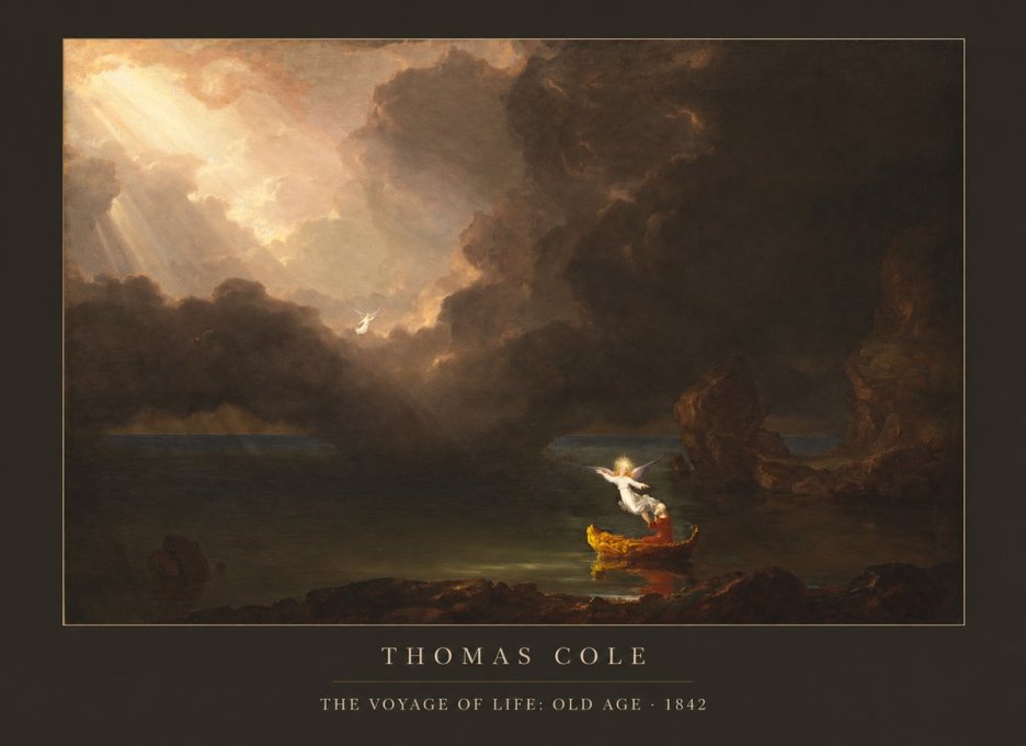 Thomas Cole The Voyage of Life: Old Age IV No6 - Affiche