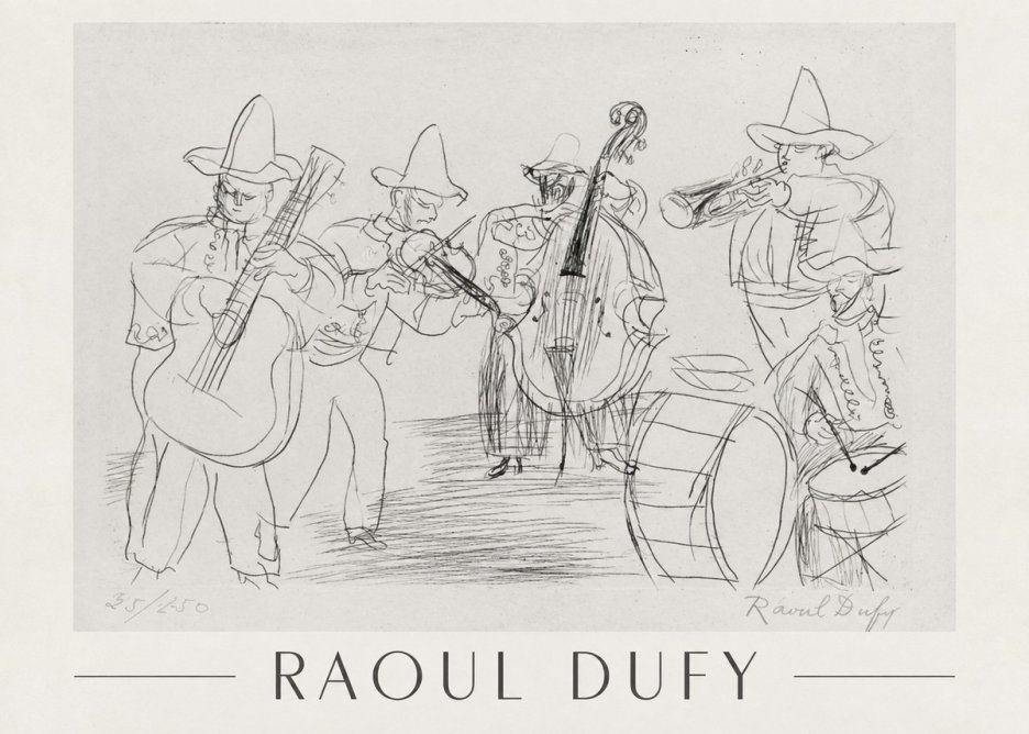 Raoul Dufy Musicians No1 - Affiche
