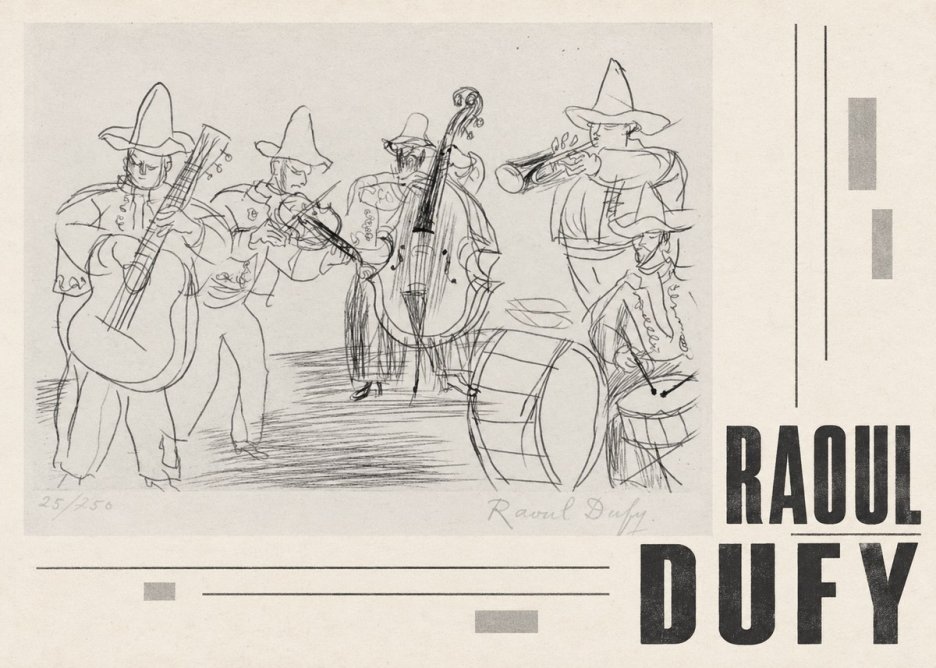 Raoul Dufy Musicians No5 - Affiche