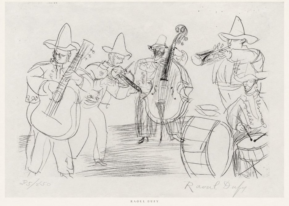 Raoul Dufy Musicians No6 - Affiche