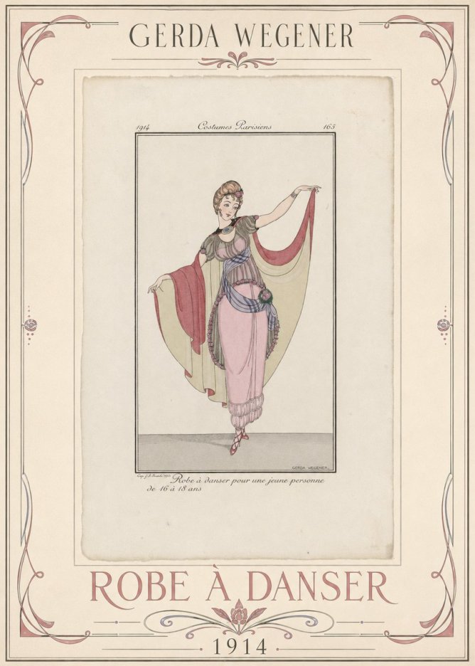 Gerda Wegener Robe À Danser No1 - Affiche