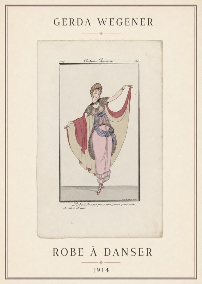 Gerda Wegener Robe À Danser No4 - Affiche