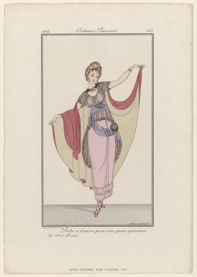 Gerda Wegener Robe À Danser No6 - Affiche