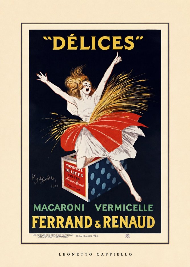 Leonetto Cappiello Délices II No4 - Affiche