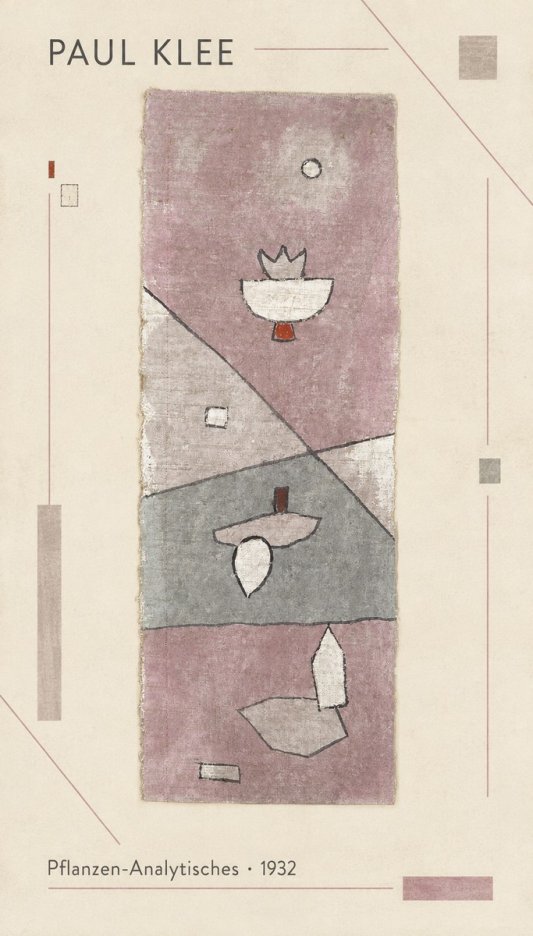 Paul Klee Pflanzen-analytisches No1 - Affiche