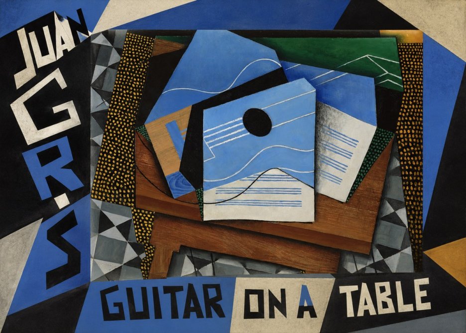 Juan Gris Guitar on a Table No5 - Affiche