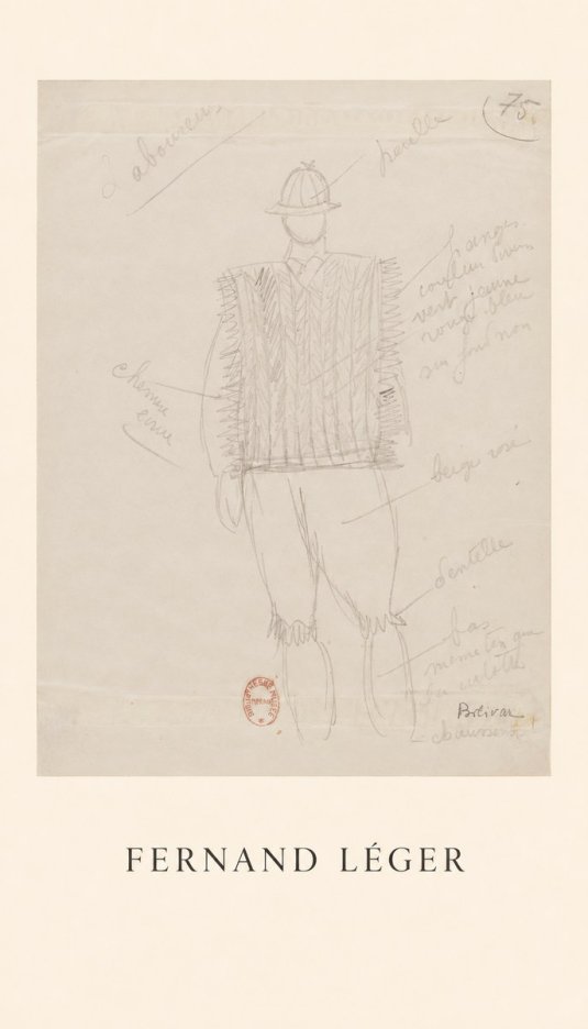 Fernand Léger Costume Study for a Male Figure No1 - Affiche