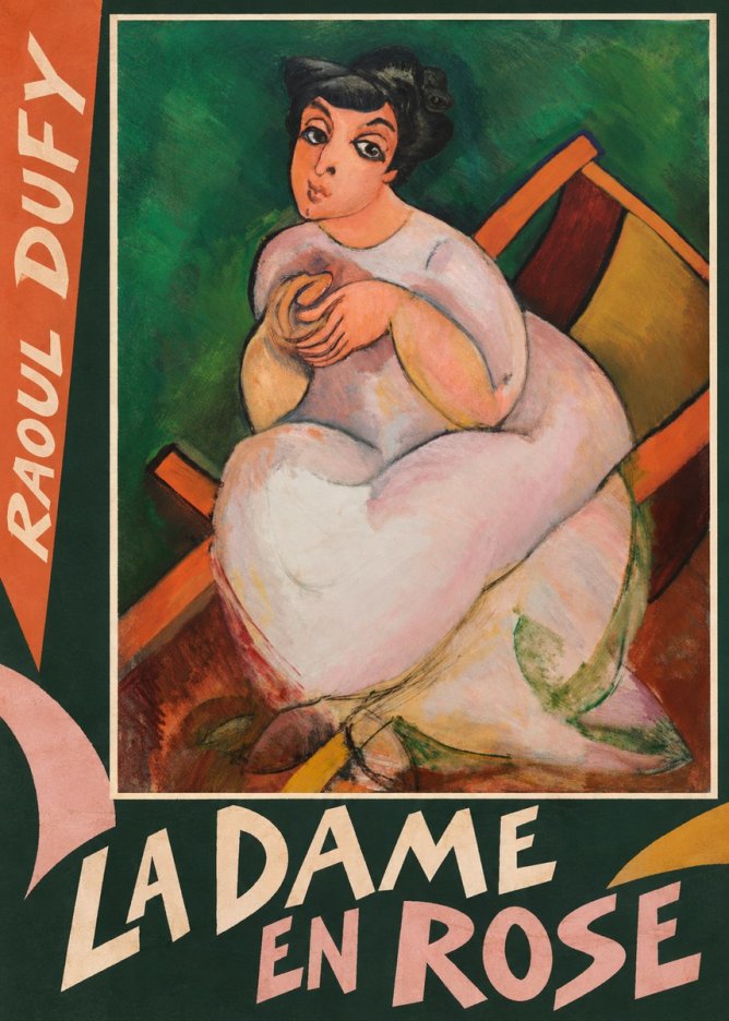 Raoul Dufy La Dame En Rose No6 - Affiche