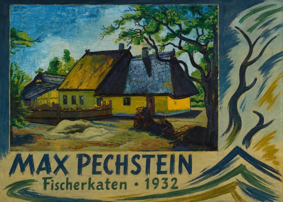 Max Pechstein Fischerkaten No5 - Affiche