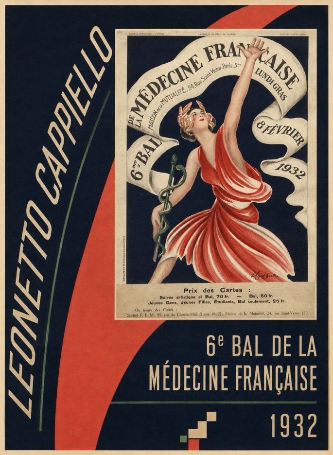 Leonetto Cappiello 6E Bal De La Médecine Française - 1932 No2 - Affiche
