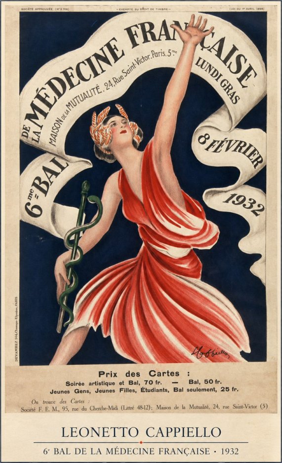 Leonetto Cappiello 6E Bal De La Médecine Française - 1932 No5 - Affiche