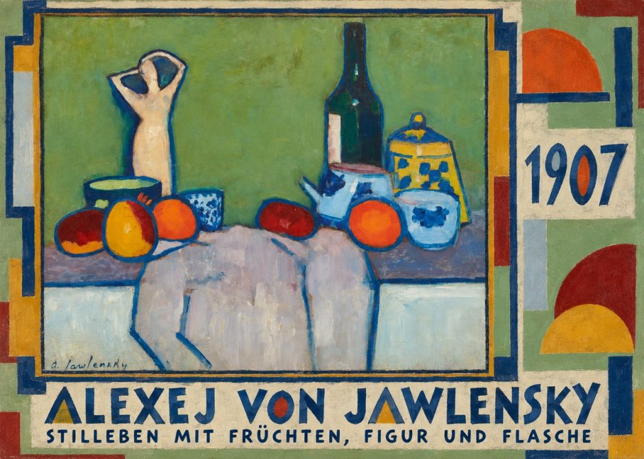 Alexej von Jawlensky Stilleben Mit Früchten, Figur Und Flasche 1907 No4 - Affiche